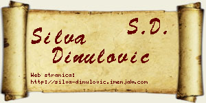 Silva Dinulović vizit kartica